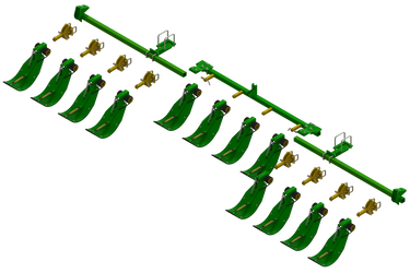 LANSSC12R12N -- Lankota Stalk Stomper® Mounting Kit for John Deere® C12R Series Corn Head with 20
